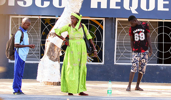 In the main street of Nianing - Senegal
