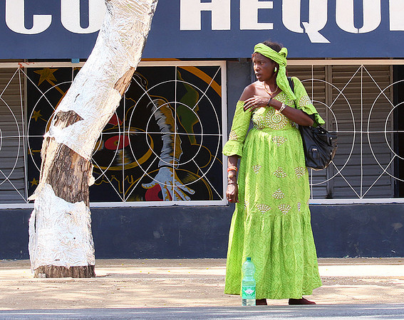 In the main street of Nianing - Senegal