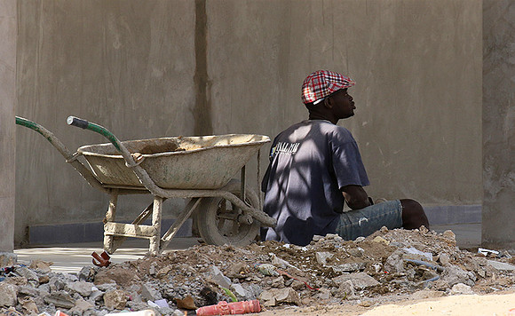 In the main street of Nianing - Senegal
