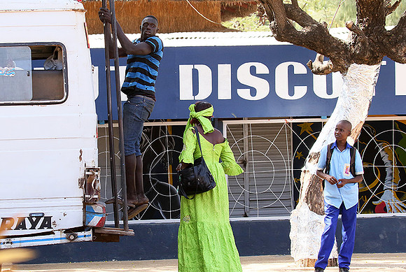 In the main street of Nianing - Senegal