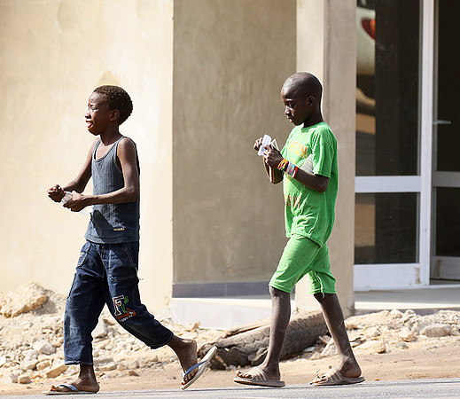 In the main street of Nianing - Senegal