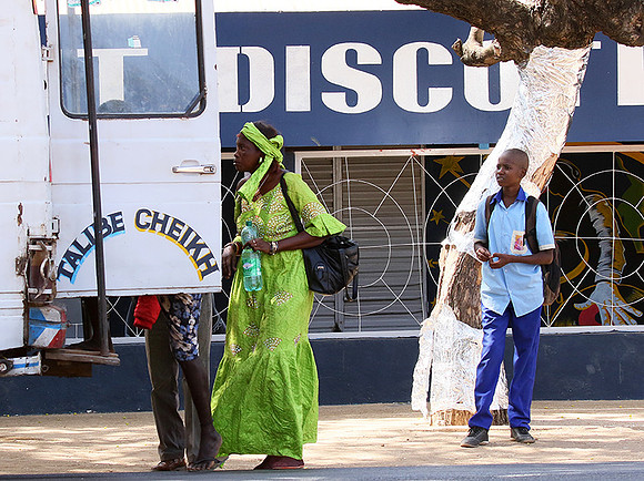In the main street of Nianing - Senegal