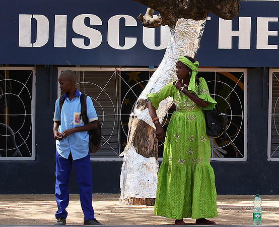 In the main street of Nianing - Senegal