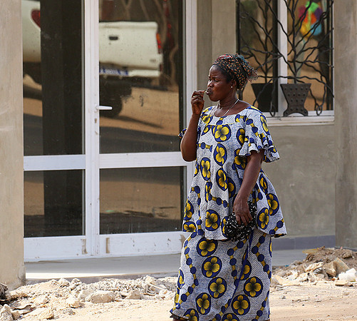 In the main street of Nianing - Senegal