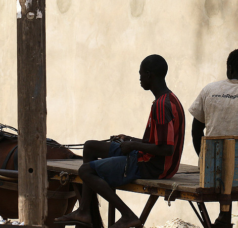 In the main street of Nianing - Senegal
