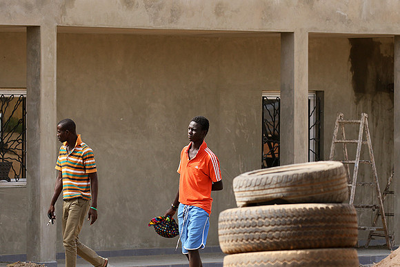 In the main street of Nianing - Senegal