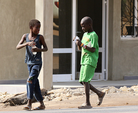 In the main street of Nianing - Senegal