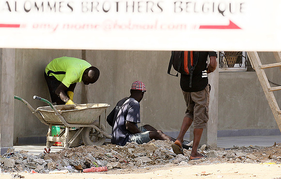 In the main street of Nianing - Senegal