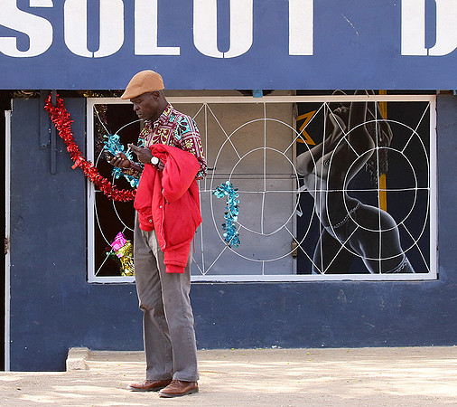 In the main street of Nianing - Senegal