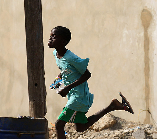 In the main street of Nianing - Senegal