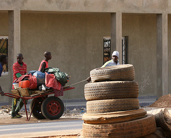 In the main street of Nianing - Senegal