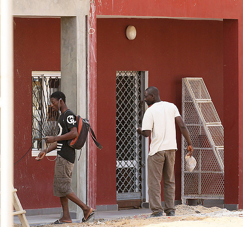 In the main street of Nianing - Senegal