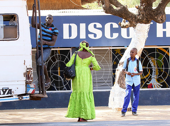 In the main street of Nianing - Senegal