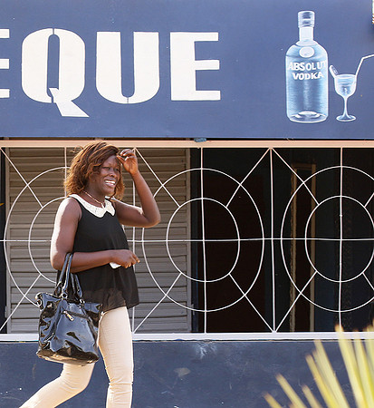 In the main street of Nianing - Senegal