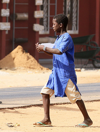 In the main street of Nianing - Senegal