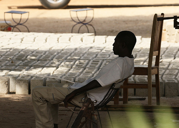 In the main street of Nianing - Senegal