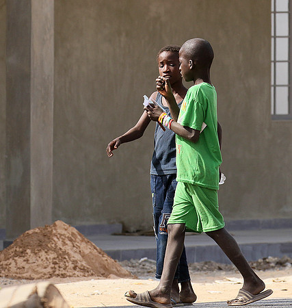 In the main street of Nianing - Senegal