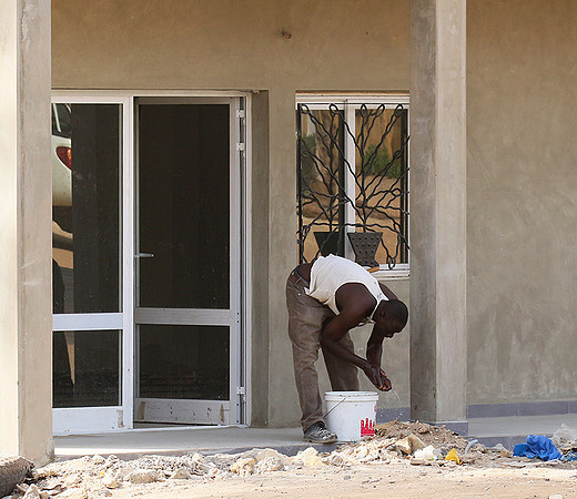In the main street of Nianing - Senegal