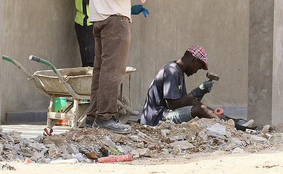 In the main street of Nianing - Senegal