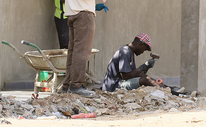 In the main street of Nianing - Senegal