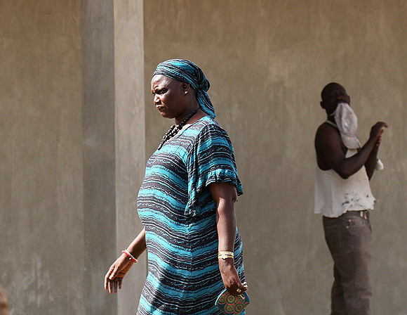 In the main street of Nianing - Senegal