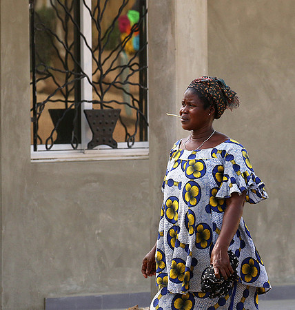 In the main street of Nianing - Senegal