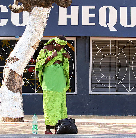 In the main street of Nianing - Senegal