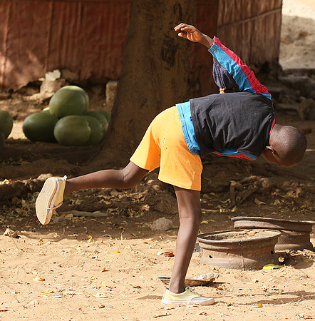 In the main street of Nianing - Senegal