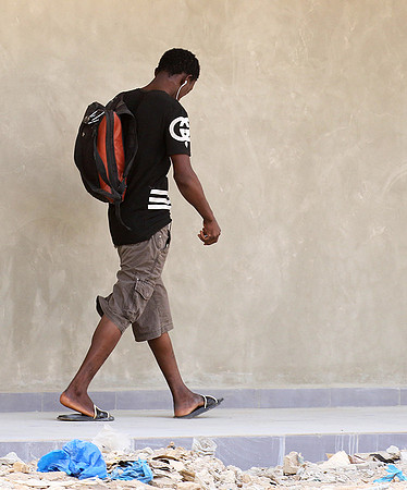 In the main street of Nianing - Senegal