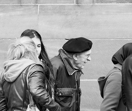 France : queuing in front of the cathedral