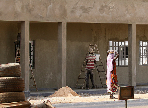 In the main street of Nianing - Senegal