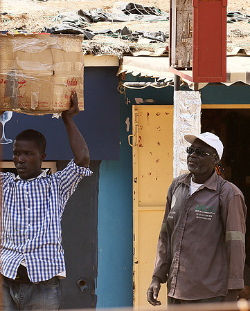 In the main street of Nianing - Senegal