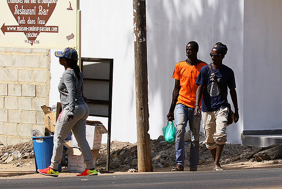 In the main street of Nianing - Senegal