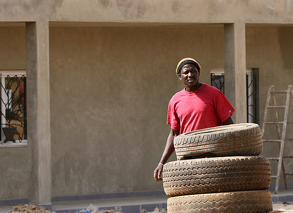 In the main street of Nianing - Senegal