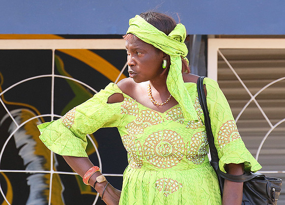 In the main street of Nianing - Senegal