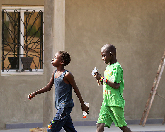 In the main street of Nianing - Senegal