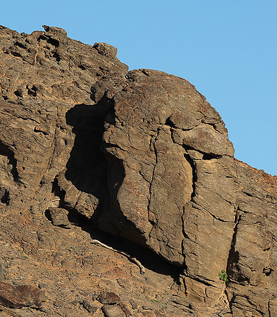 Faces in rocks - Skeleton Coast