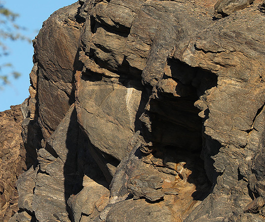 Faces in rocks - Skeleton Coast