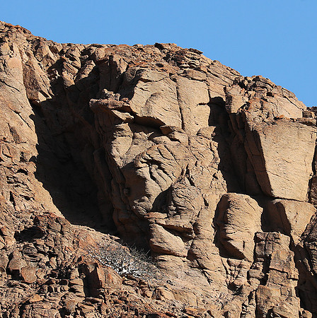 Faces in rocks - Skeleton Coast