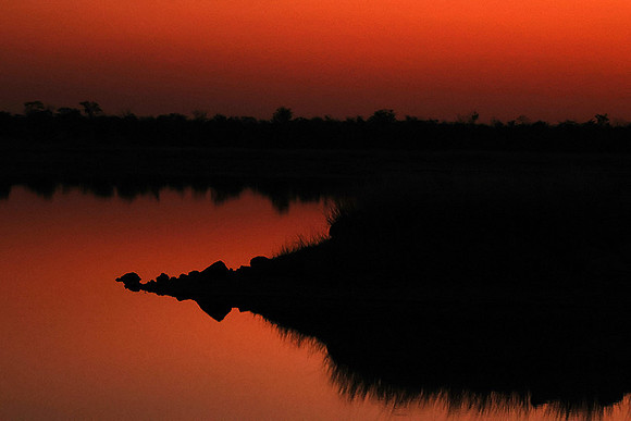 After sunset - Hwange NP