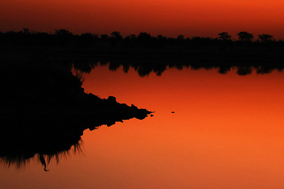 After sunset - Hwange NP