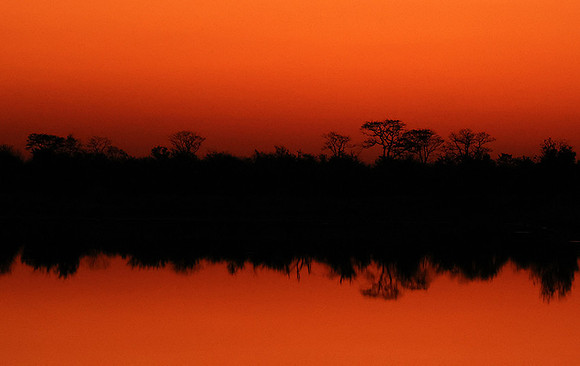 After sunset - Hwange NP