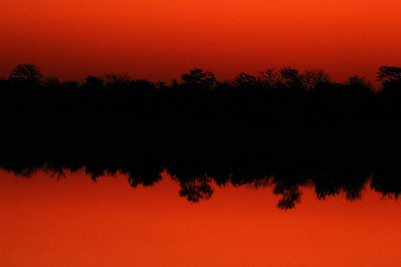 After sunset - Hwange NP