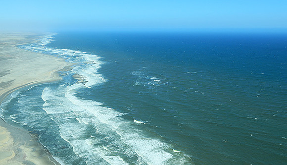 Flying over Namibia