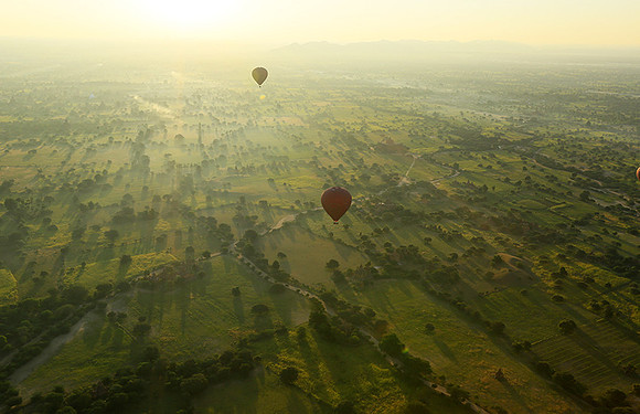 Ballooning over Pagan