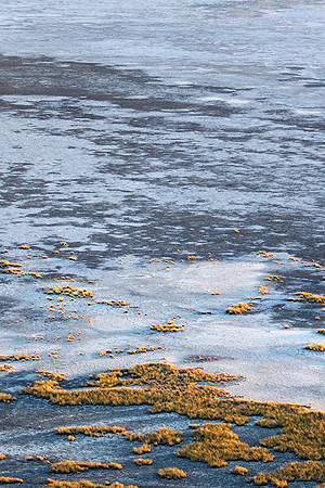 Helicopter flight ove Makgadikgadi salt pan