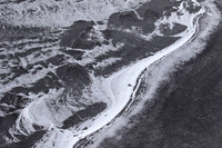 Helicopter flight ove Makgadikgadi salt pan