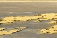 Helicopter flight ove Makgadikgadi salt pan