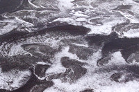 Helicopter flight ove Makgadikgadi salt pan