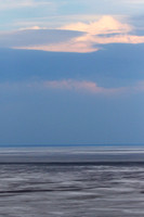 Helicopter flight ove Makgadikgadi salt pan